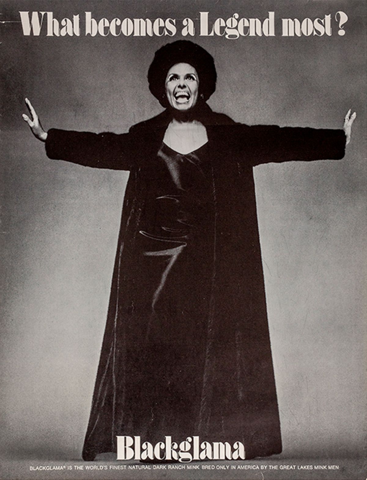 Walter Film: Lena Horne - 1969 Blackglama Ad Campaign