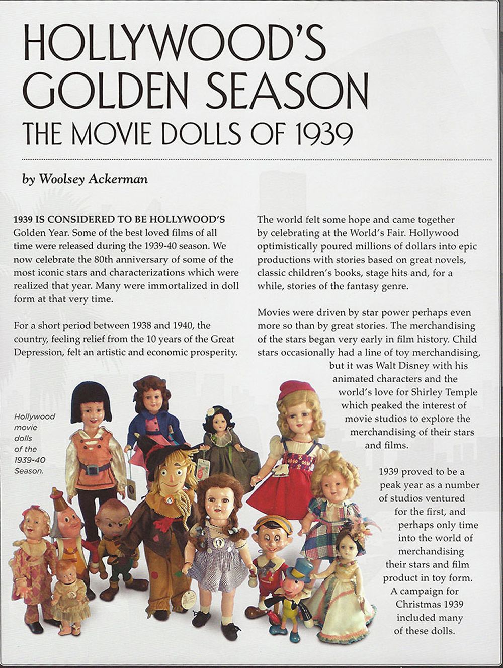 Hollywoods Golden Season - 1938 Hollywood Dolls