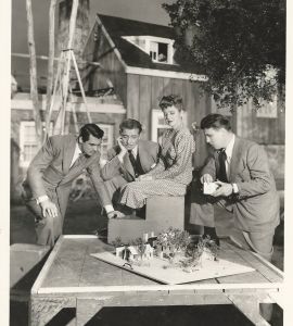GEORGE STEVENS & CAST | TALK OF THE TOWN (1942) BTS photo