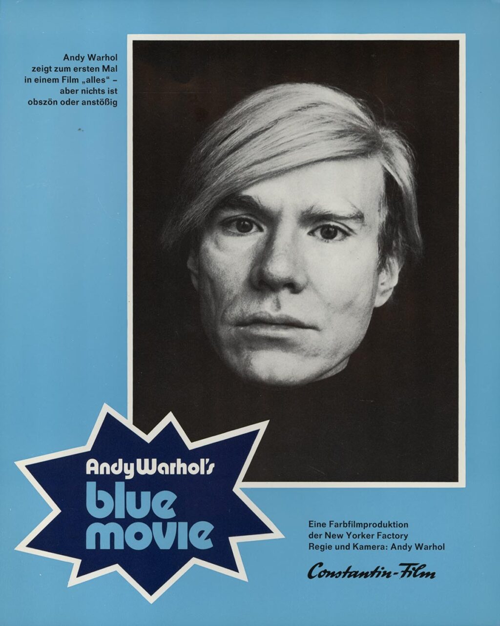 Andy Warhol's BLUE MOVIE (1969) Set of 14 German lobby cards