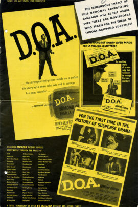 D.O.A. (1950) Pressbook
