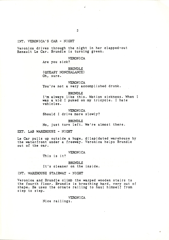 FLY, THE (1986) Film script by David Cronenberg and Charles Edward ...