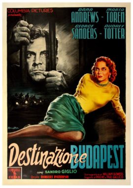 DESTINAZIONE BUDAPEST [ASSIGNMENT: PARIS] (1952) Italian quattro foglio poster