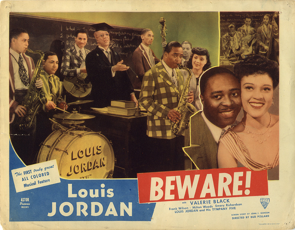 BEWARE/LOUIS JORDAN AND BAND LOBBY CARD (1946) | WalterFilm