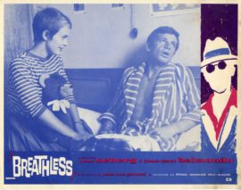 BREATHLESS [À BOUT DE SOUFFLE] (1960; 1961 US-release) Lobby card