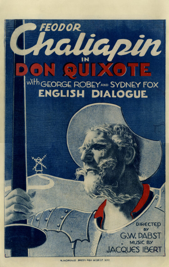 DON QUIXOTE (ADVENTURES OF DON QUIXOTE) (1933) Window card poster