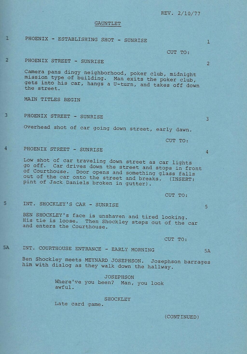 GAUNTLET, THE (1977)