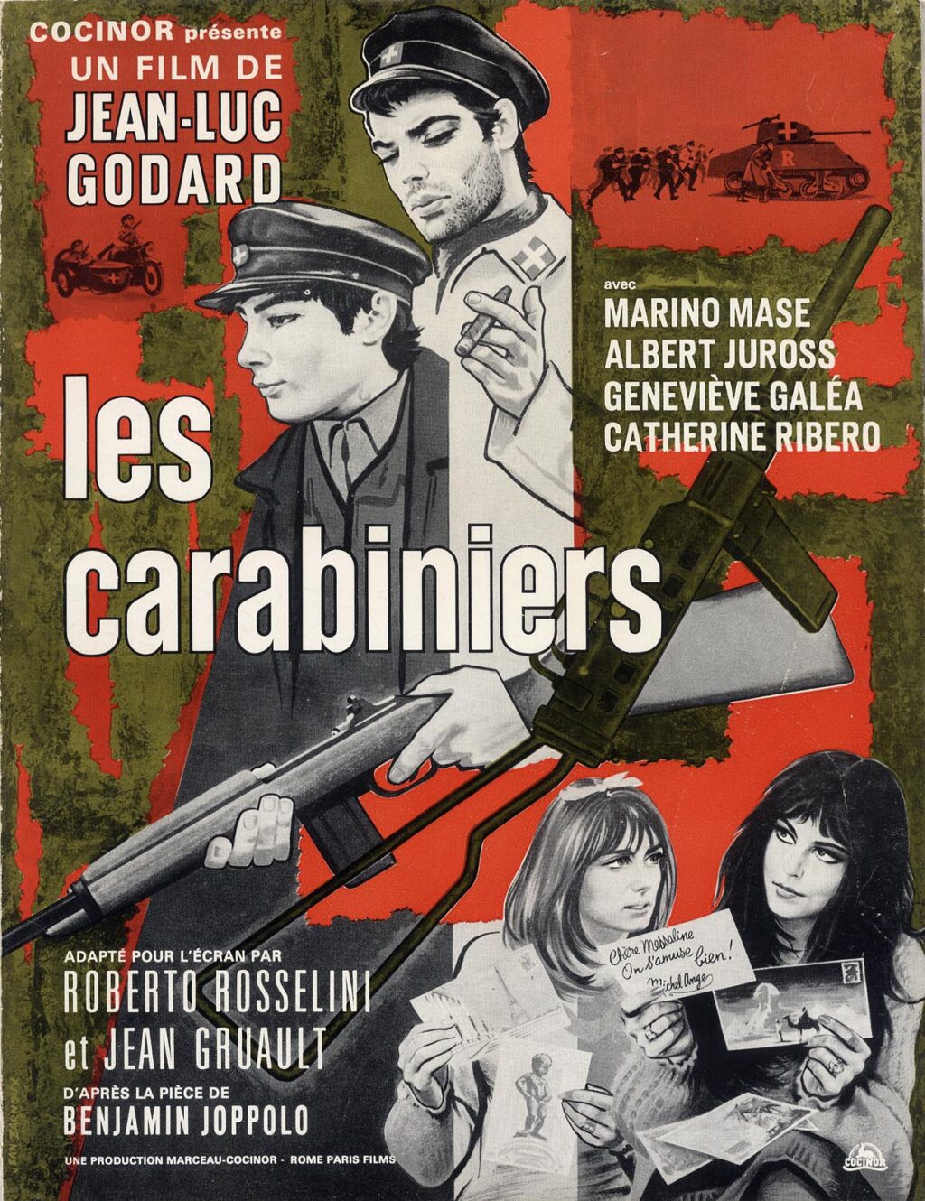 JEAN-LUC GODARD / Collection of 4 French pressbooks