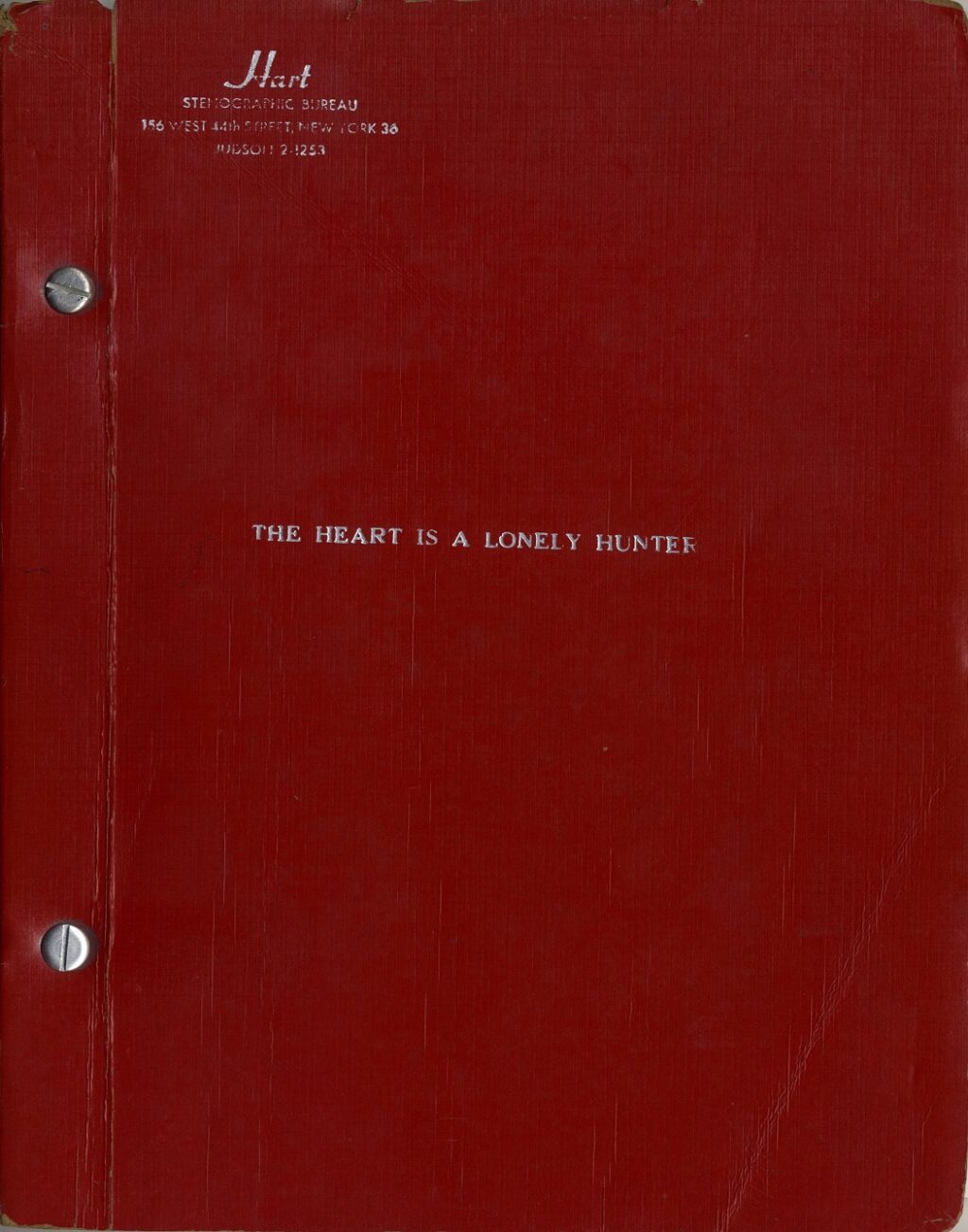 (MCCULLERS, CARSON, SOURCE) THE HEART IS A LONELY HUNTER (1963)