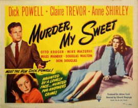 MURDER, MY SWEET (1944) Half sheet poster