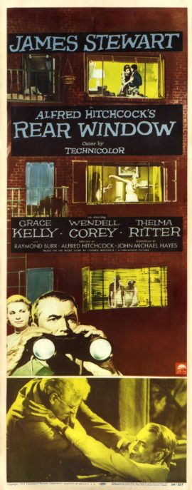 REAR WINDOW (1954) Insert poster