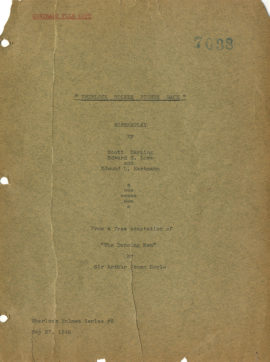 [Doyle, Arthur Conan (source work)]: "SHERLOCK HOLMES FIGHTS BACK" [released as: SHERLOCK HOLMES AND THE SECRET WEAPON] 22 May - 17 June 1942