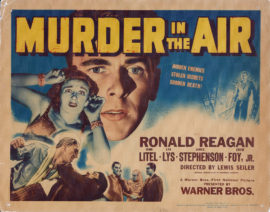 MURDER IN THE AIR (1940) Title lobby card