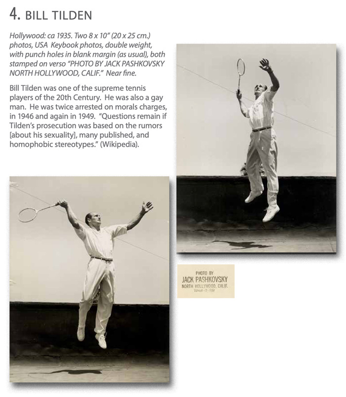 WalterFilm: LGBTQ Cultural History: Bill Tilden famous gay tennis player