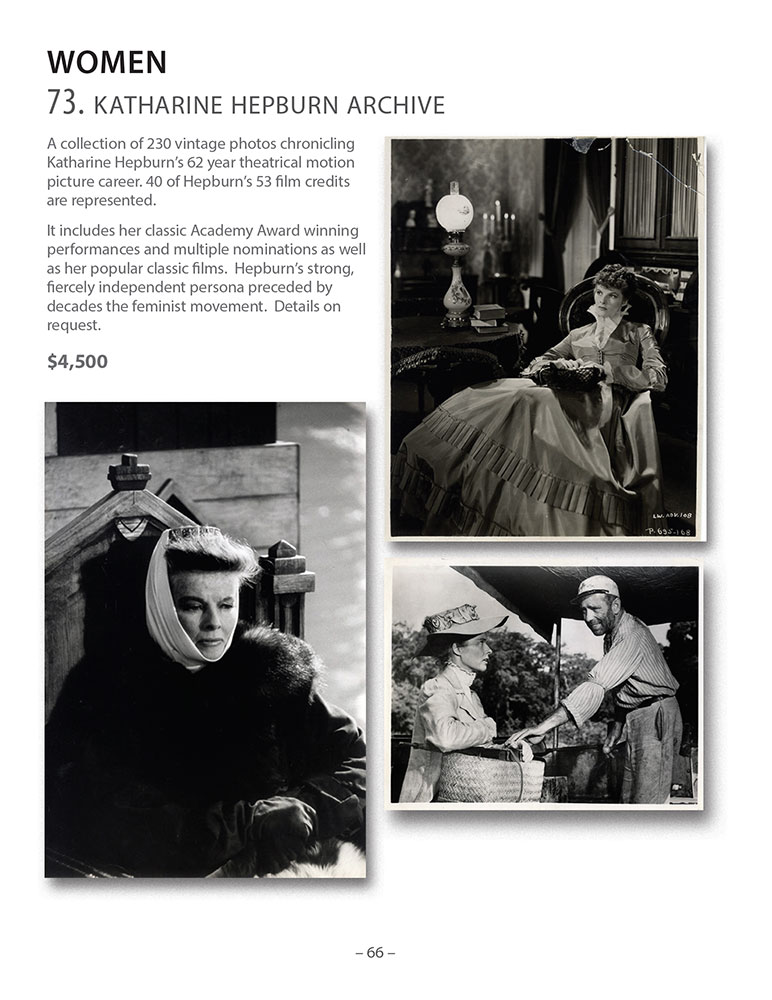 Walter Reuben Catalog - Women - Katharine Hepburn Collection