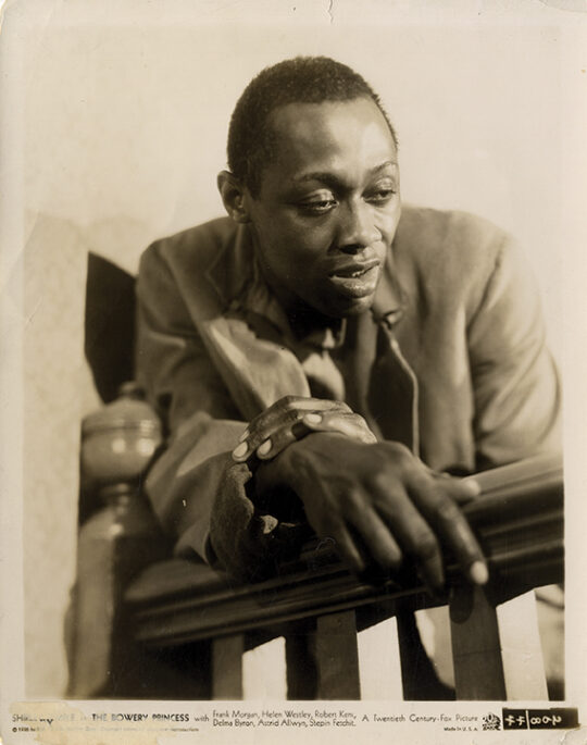 DIMPLES [under working title: THE BOWERY PRINCESS] (1936) Portrait of Stepin Fetchit