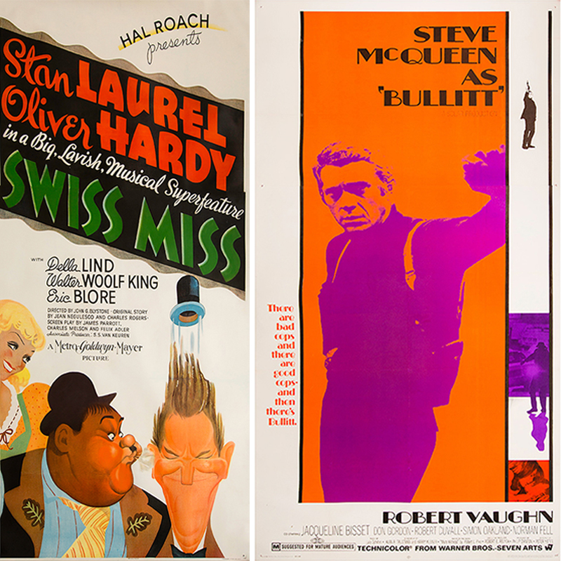 New York Book Fair - WalterFilm Posters - Swiss Miss & Bullitt