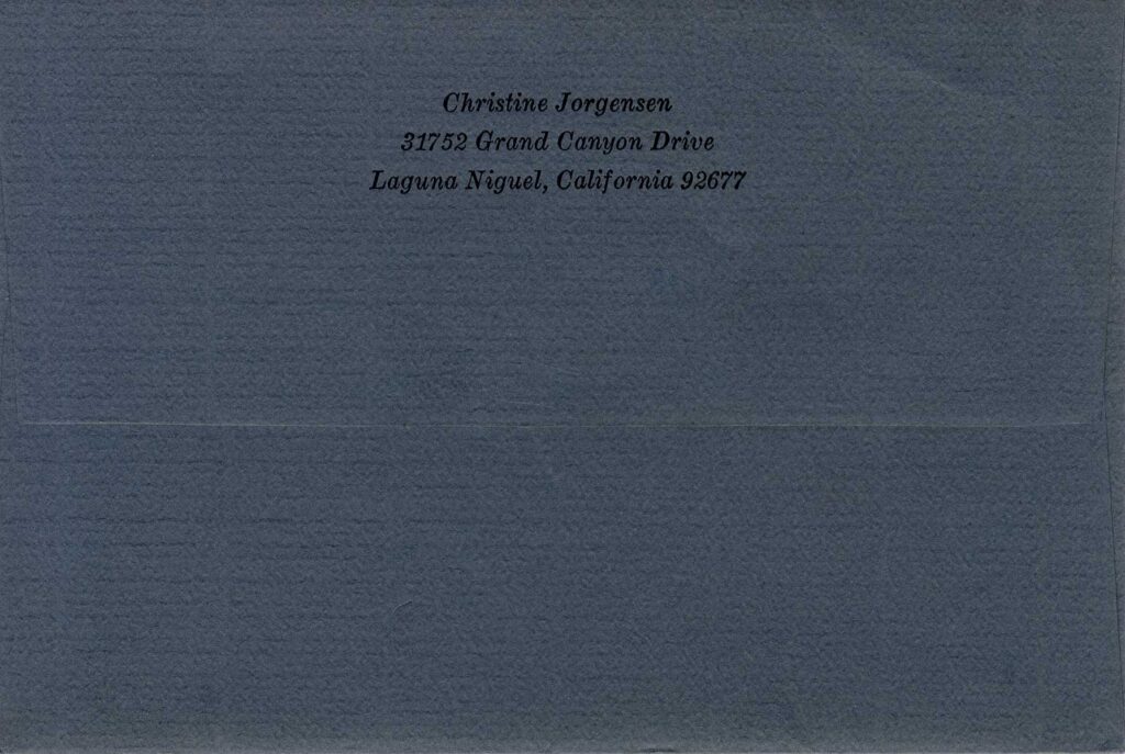 CHRISTINE JORGENSON (1985) Autographed letter, photo - Image 3