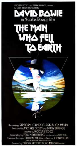 MAN WHO FELL TO EARTH, THE (1976) British three sheet poster
