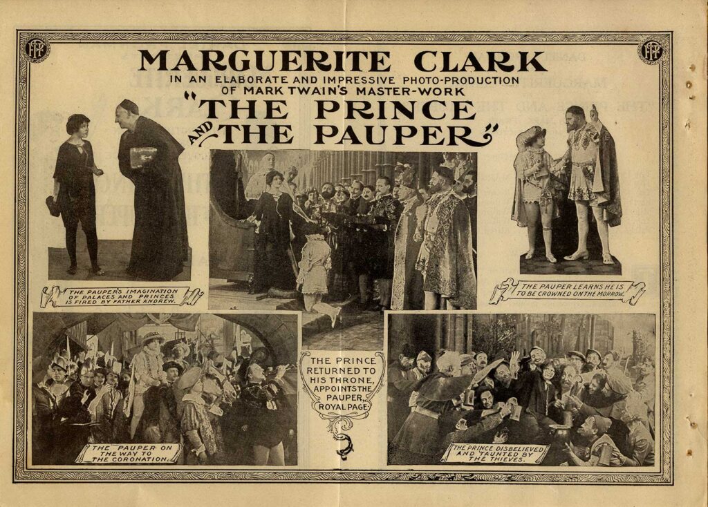 PRINCE AND THE PAUPER, THE (1916) Promotional flyer - Image 3