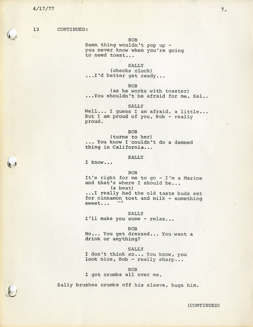 COMING HOME (1978) Final Draft screenplay by Waldo Salt & Robert C. Jones, Feb 1978 - Image 2