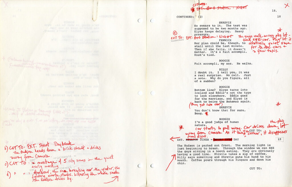 DINER (1982) Final Draft screenplay by Barry Levinson Jan 12, 1981