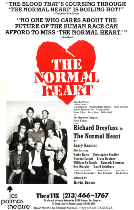 NORMAL HEART, THE (1985) Theatre poster