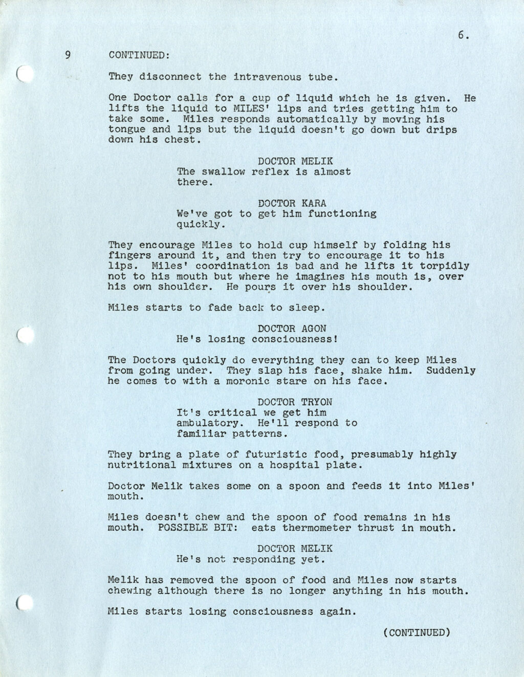 SLEEPER (1973) Revised film script by Woody Allen and Marshall Brickman REVISION #3 - Image 3