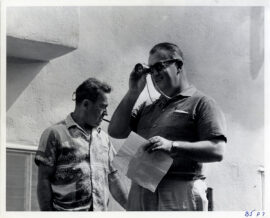 WHAT EVER HAPPENED TO BABY JANE? (1962) BTS photo ft. Robert Aldrich