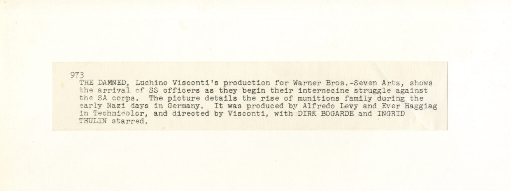 DAMNED, THE (1970) Set of 16 photos - Image 4