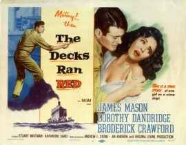 DECKS RAN RED, THE (1958) Set of 8 lobby cards