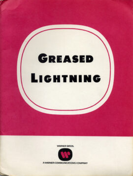 GREASED LIGHTNING (1977) Press kit