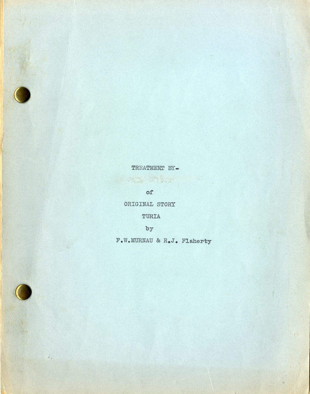 TABU [TURIA] (1930) Set of 3 variant film scripts by F. W. Murnau and Robert J. Flaherty - Image 3
