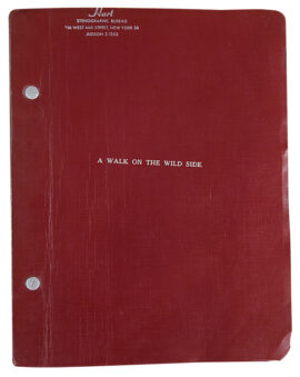 WALK ON THE WILD SIDE (ca. 1960) Film script treatment by Merle Miler adapted from Nelson Algren