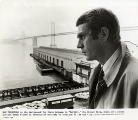 BULLITT (1968) Steve McQueen at the docks