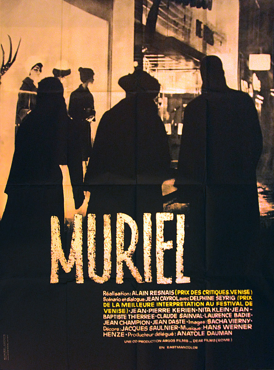 Onmogelijk Chemie Zeg opzij MURIEL [MURIEL OU LE TEMPS D'UN RETOUR] (1963) French grande poster -  WalterFilm