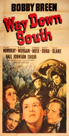 WAY DOWN SOUTH (1939) 3-sheet poster