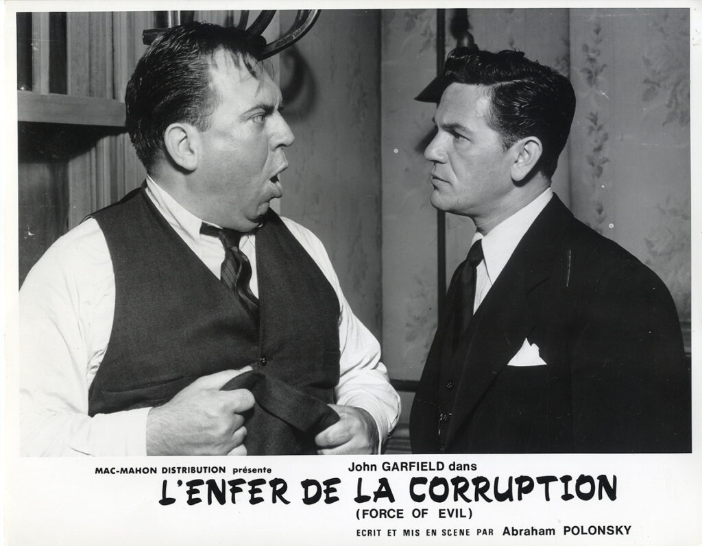 FORCE OF EVIL [L'ENFER DE LA CORRUPTION] (1948) Set of 9 French photos