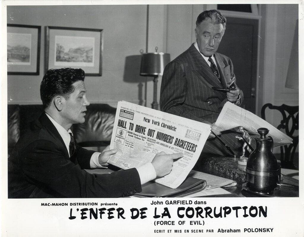 FORCE OF EVIL [L'ENFER DE LA CORRUPTION] (1948) Set of 9 French photos