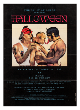 THE SAINT AT LARGE Presents HALLOWEEN at the Roxy (Oct 31, 1992) Poster / Art by Bastille