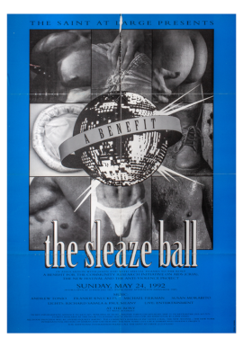 THE SAINT AT LARGE Presents THE SLEAZE BALL: A BENEFIT (May 24, 1992) Event poster