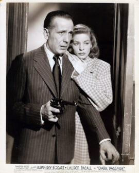 DARK PASSAGE (1947) Photo | Humphrey Bogart draws gun in tense moment