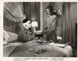 DARK PASSAGE (1947) Photo | Lauren Bacall attends to Humphrey Bogart