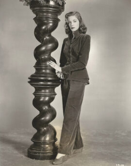 DARK PASSAGE (1947) Photo | Lauren Bacall pant suit fashion