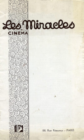 HALLELUJAH (1929; ca. 1930 first French release) Program