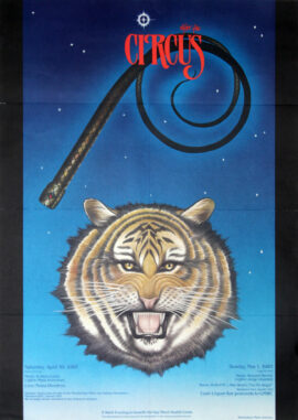AFTER THE CIRCUS: A Saint Evening to Benefit the Gay Men's Health Crisis (Apr 30-May 1, 1983) Event poster