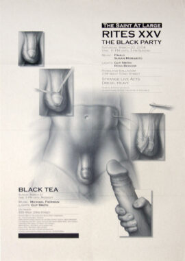 RITES XXV: THE BLACK PARTY (Mar 20, 2004) Event poster for NYC nightclub The Saint