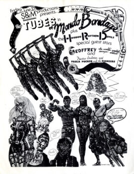 THE TUBES IN "MONDO BONDAGE" (1979) Flyer