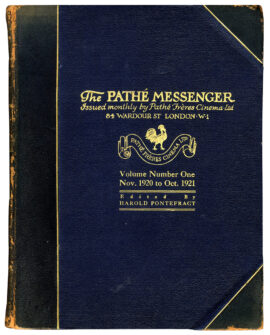 THE PATHÉ MESSENGER Volume Number One, Nov 1920 to Oct 1921 Trade magazine set of 12