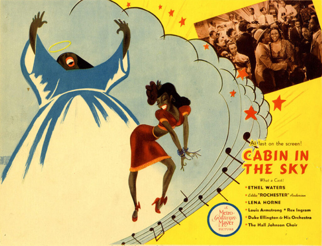 Walter Film: Lena Horne MGM 1943 "Cabin in the Sky" Lobby Card - Illustration by Al Hirshfeld